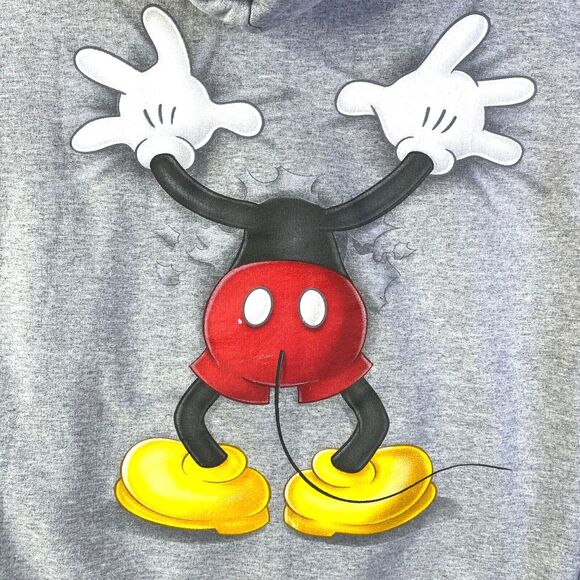 Disneyland Resort Hoodie Small Mickey Mouse Pullover Sweatshirt Two Side Disney - Picture 4 of 10